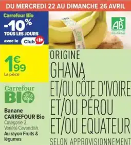 Carrefour Contact Banane carrefour bio offre