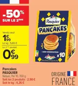 Carrefour Contact Pancakes pasquier offre