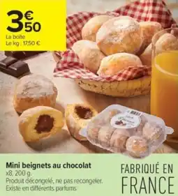 Carrefour Contact Mini beignets au chocolat offre