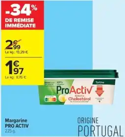 Carrefour Contact Margarine pro activ offre
