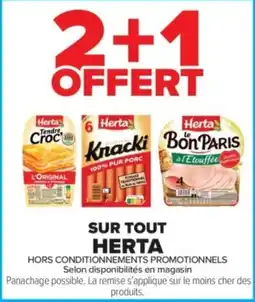 Carrefour Contact Sur tout herta offre