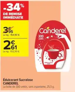 Carrefour Contact Édulcorant sucralose canderel offre