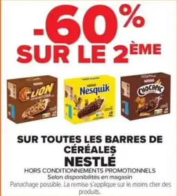 Carrefour Contact Sur toutes les barres de céréales nestlé offre