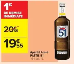 Carrefour Contact Apéritif anisé pastis 51 offre