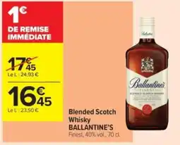 Carrefour Contact Blended scotch whisky ballantine's offre