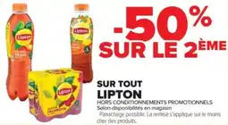 Carrefour Contact Sur tout lipton offre