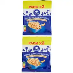 Carrefour Carrefour classic' noix de cajou pack x 2 offre