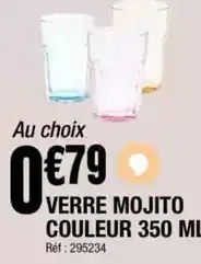 La Foir'Fouille Verre mojito couleur 350 ml offre