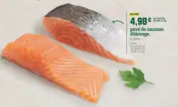 Fresh Pavé de saumon d'élevage offre