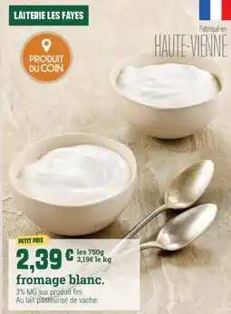 Fresh Fromage blanc offre