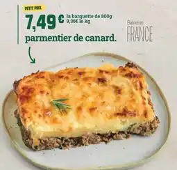 Fresh Parmentier de canard offre