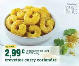 Fresh Crevettes curry coriandre offre