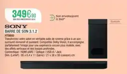 Extra SONY Barre de son 3.1.2 offre