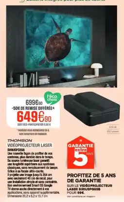 Extra THOMSON Vidéoprojecteur laser offre