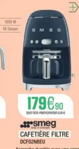 Extra Smeg cafetière filtre offre