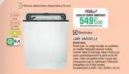 Extra Electrolux lave-vaisselle offre