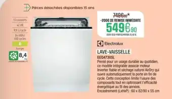 Electrolux lave-vaisselle