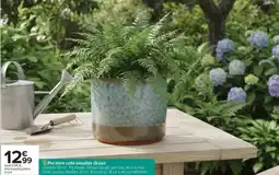 Carrefour Drive Pot terre cuite émaillée océan offre