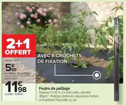 Carrefour Drive Feutre de paillage offre