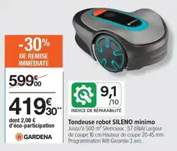 Carrefour Drive Tondeuse robot sileno minimo offre