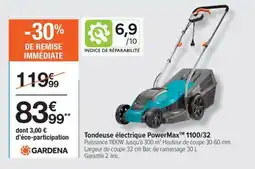 Carrefour Drive Tondeuse électrique powermaxtm 1100/32 offre