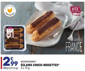 Ăclairs Choco-Noisettes