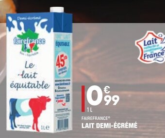 ALDI Lait Demi-écrémé offre