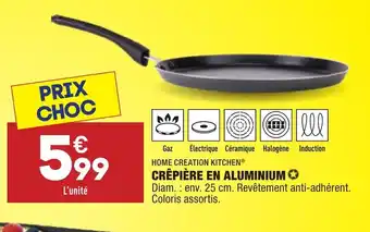 ALDI Crêpière En Aluminium offre
