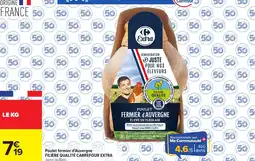 Carrefour Poulet fermier d'auvergne filière qualité carrefour extra offre