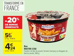 Carrefour Box maitre coq offre