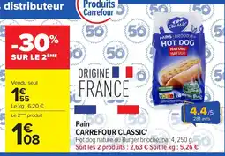 Carrefour Pain CARREFOUR CLASSIC offre