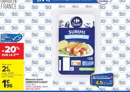 Carrefour Bâtonnets surimi carrefour classic offre