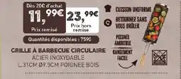 Carrefour GRILLE À BARBECUE CIRCULAIRE offre