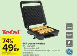 Carrefour Grill, croque monsieur offre