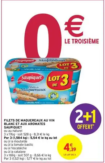 Intermarché Hyper Filets de Maquereaux Au Vin offre