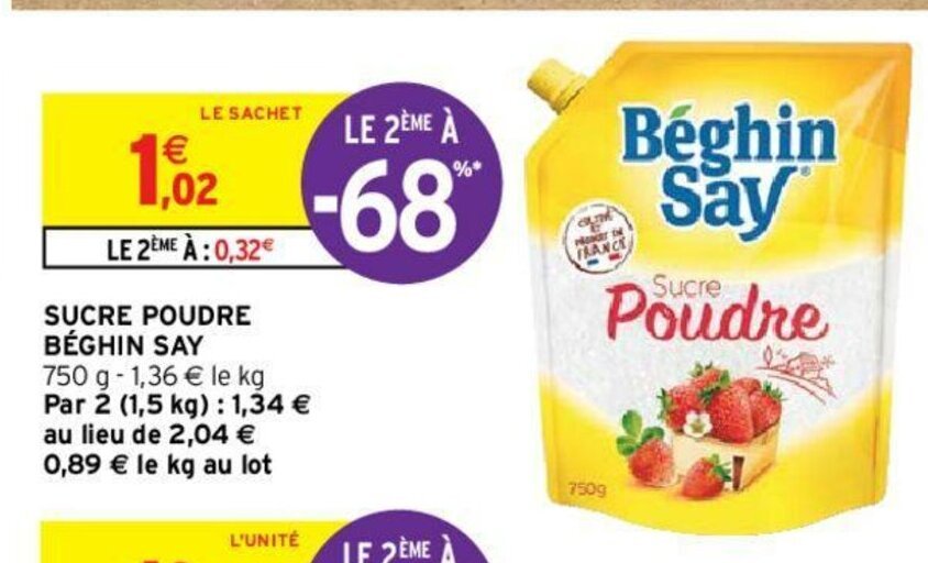 Promo Sucre Poudre Chez Intermarche Hyper