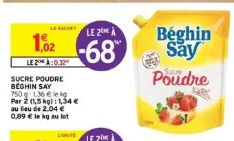 Intermarché Hyper Sucre Poudre offre