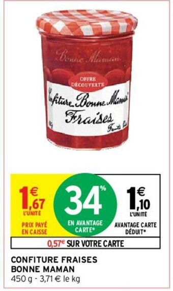 Intermarché Hyper Confiture Fraises offre