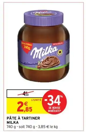 Intermarché Hyper Pâte à Tartiner Milka offre