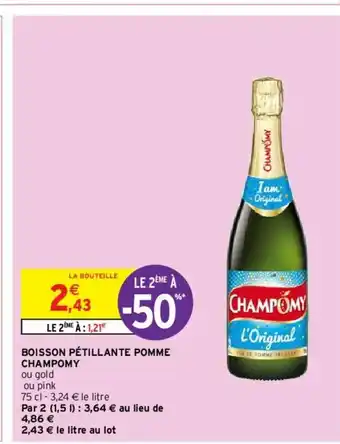 Intermarché Hyper Boisson Pétillante Pomme offre