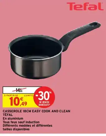 Intermarché Hyper Casserole 18cm Easy Cook And Clean offre