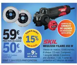 E.Leclerc SKIL MEULEUSE FILAIRE 850 W offre