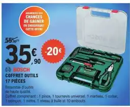 E.Leclerc BOSCH COFFRET OUTILS 17 PIÈCES offre
