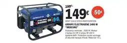 E.Leclerc GROUPE ÉLECTROGÈNE 2400 W MERCURE offre