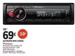 E.Leclerc AUTORADIO MVH-330DAB offre