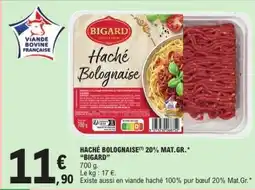 E.Leclerc HACHÉ BOLOGNAISE offre