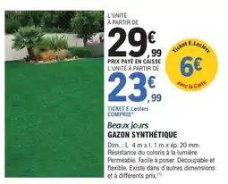 E.Leclerc Gazon synthétique offre