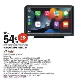 E.Leclerc CARPLAY ECRAN TACTILE 7 offre
