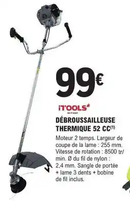 E.Leclerc Débroussailleuse thermique 52 cc offre