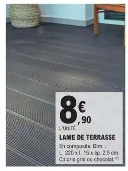 E.Leclerc LAME DE TERRASSE offre